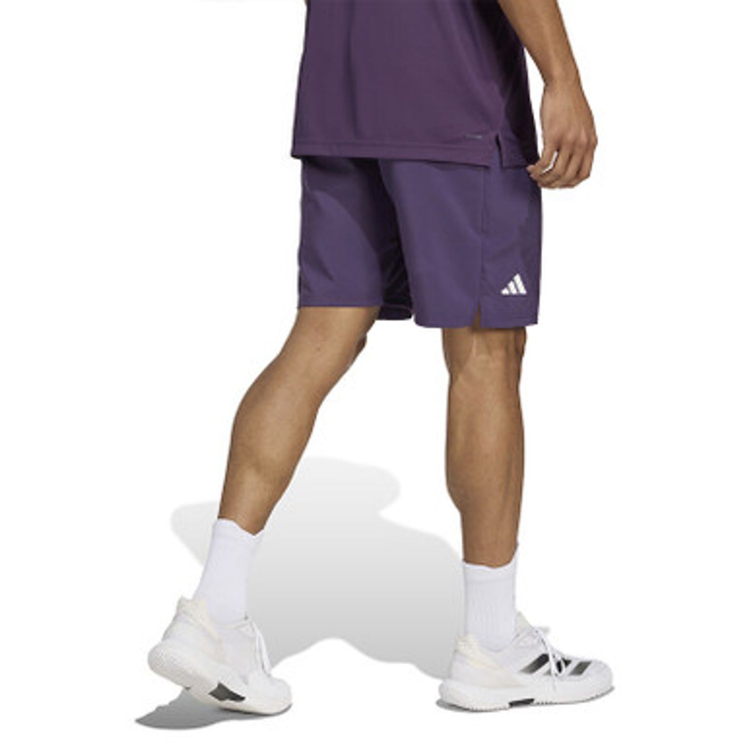 adidas Club 3 Stripes 7&quot; Short - Men&#39;s (Aurora Plum)