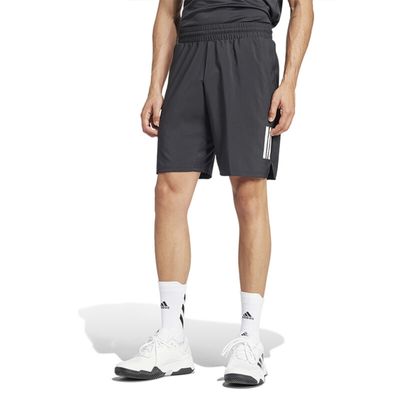 adidas Club 3 Stripes 9&quot; Short - Men&#39;s (Black)