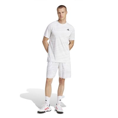 adidas Club Graphic 7&quot; Short -Men&#39;s (White/Dash Grey)