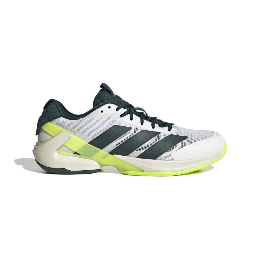 adidas Ubersonic 5 - Men&#39;s (White/Aurora Ivy/Lucid Lemon)