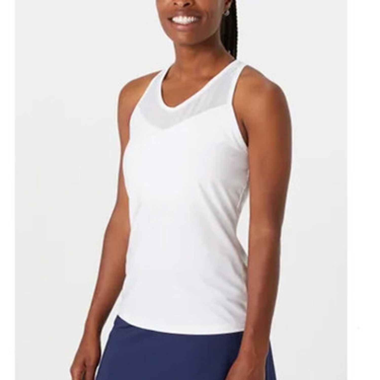 FILA Essentials Racerback Mesh Tank - Women&#39;s (White)
