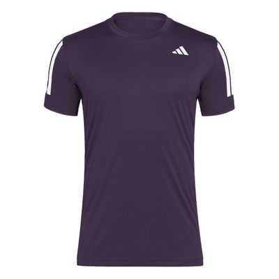 adidas Club 3 Stripes Tee - Men&#39;s (Aurora Plum)