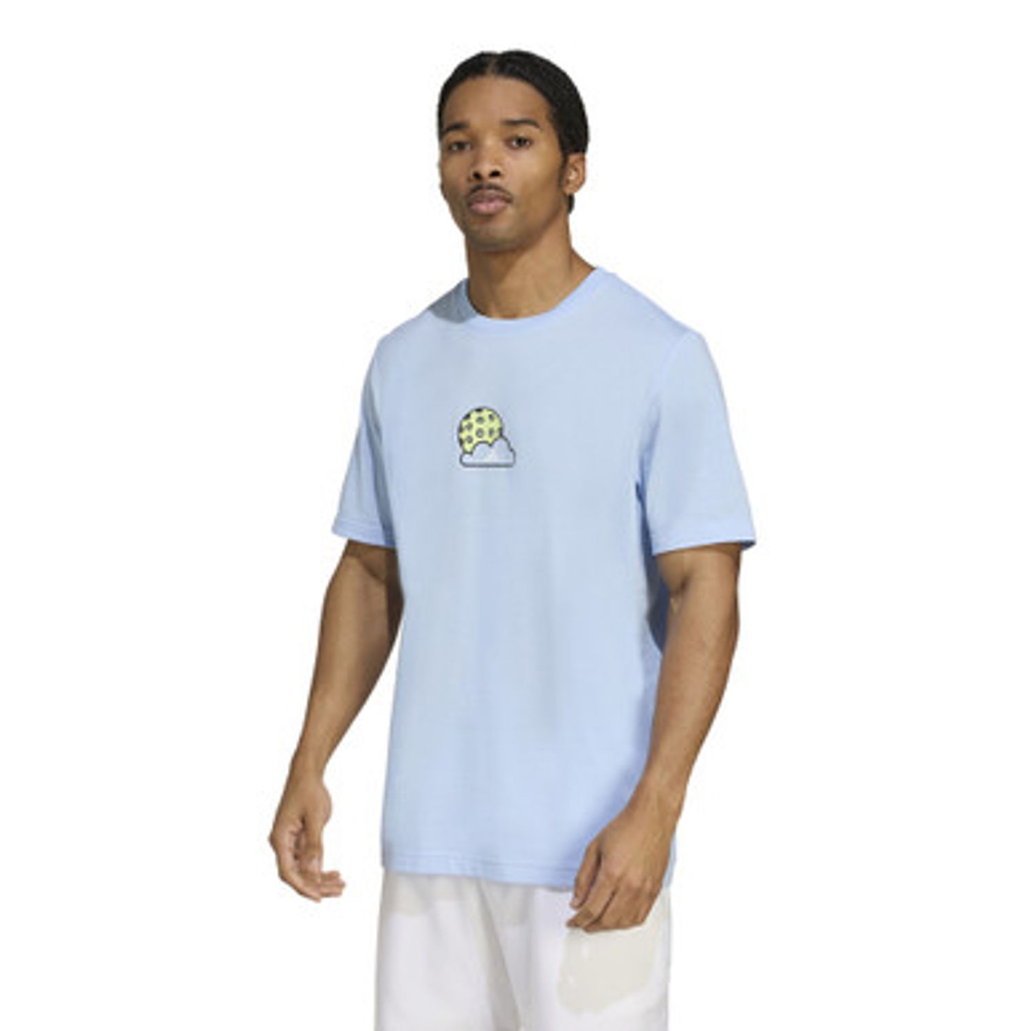 adidas Pickleball Graphic Tee - Men&#39;s (Glow Blue)