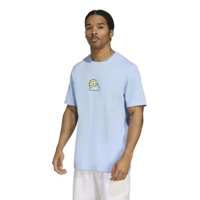 adidas Pickleball Graphic Tee - Men&#39;s (Glow Blue)
