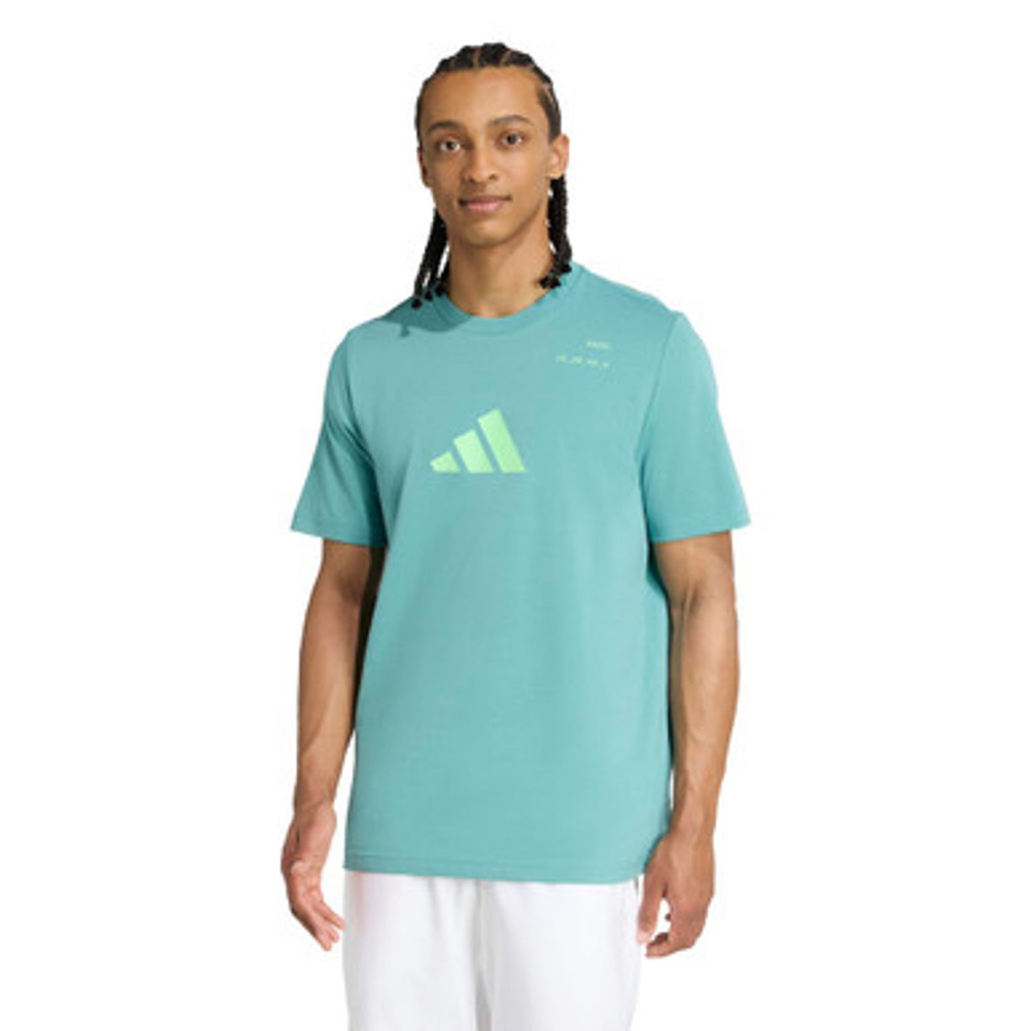 adidas Padel Category Graphic Tee - Men&#39;s (Powder Teal)