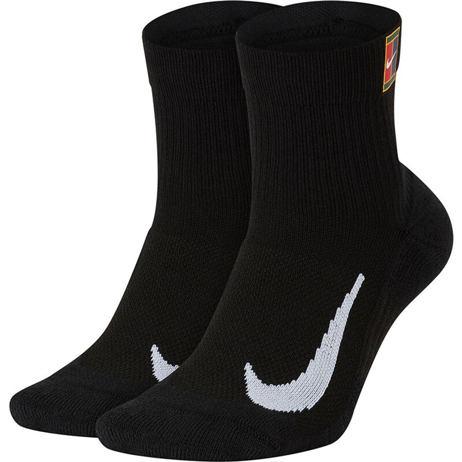 Nike Multiplier Max Ankle Socks (2x) (Black)