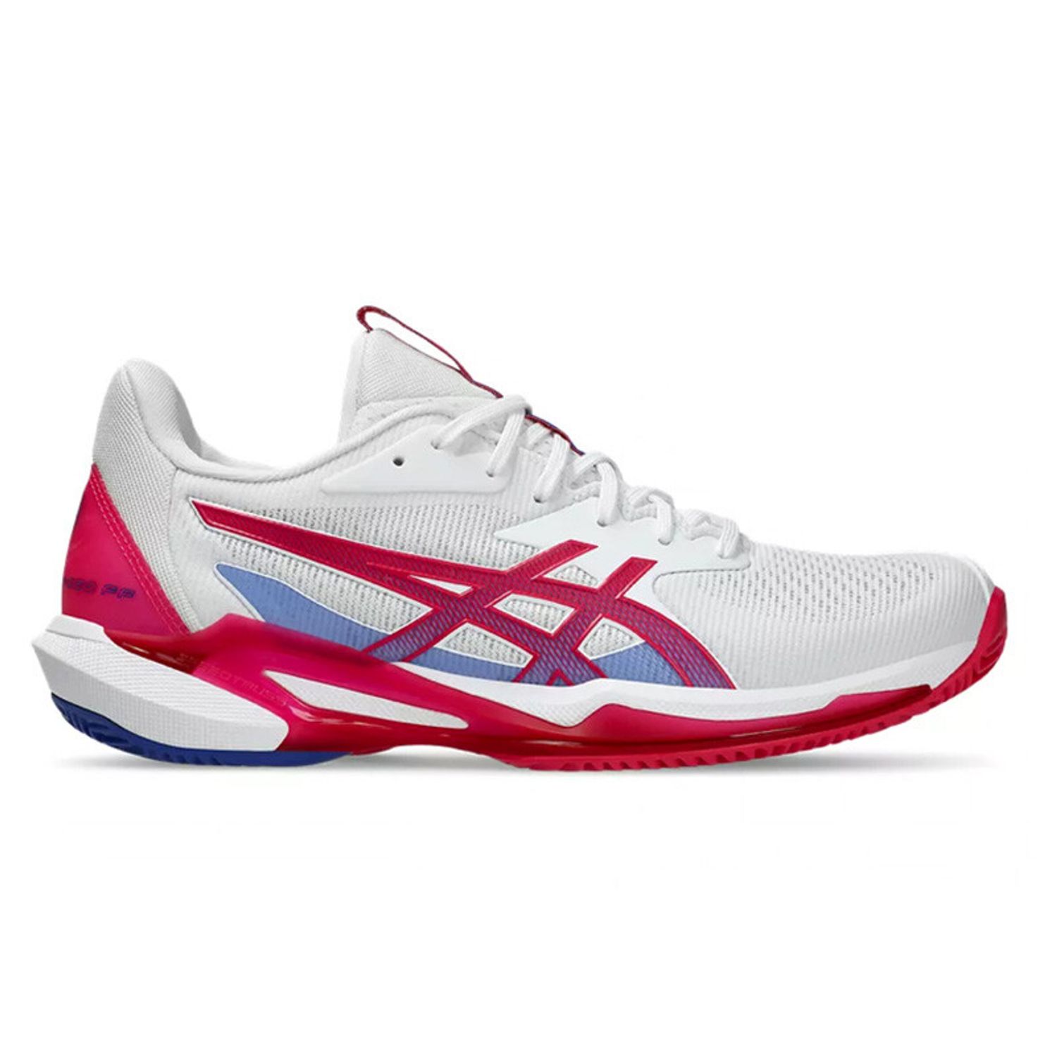 Asics Solution Speed FF 3 Clay - Women&#39;s (White/Bright Rose)
