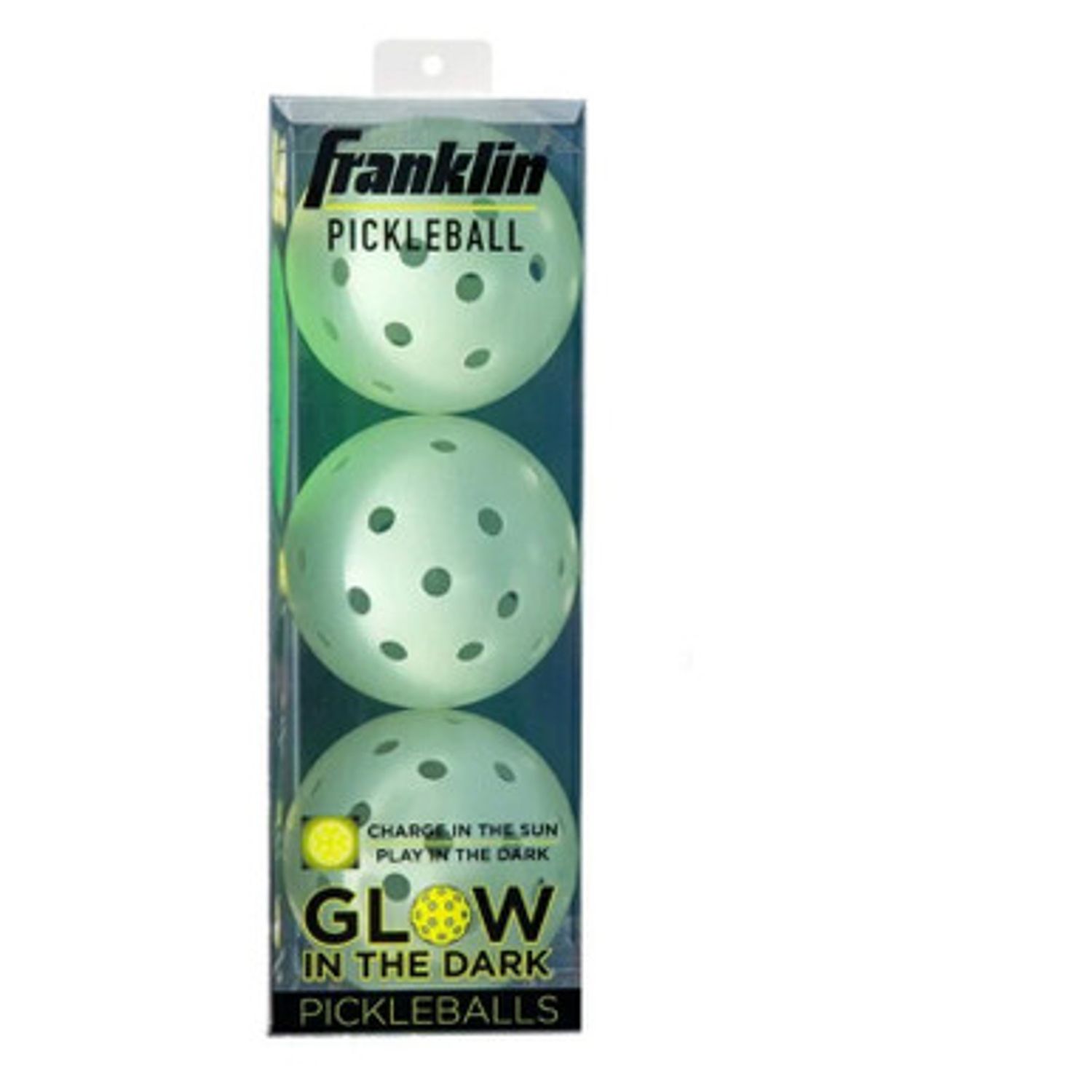 Franklin Glow in the Dark Outdoor Pickleballs (3x)