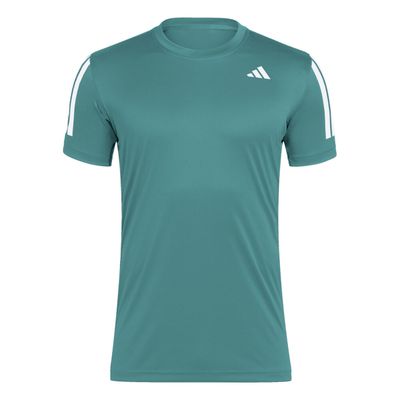 adidas Club 3 Stripes Tee - Men&#39;s (Powder Teal)