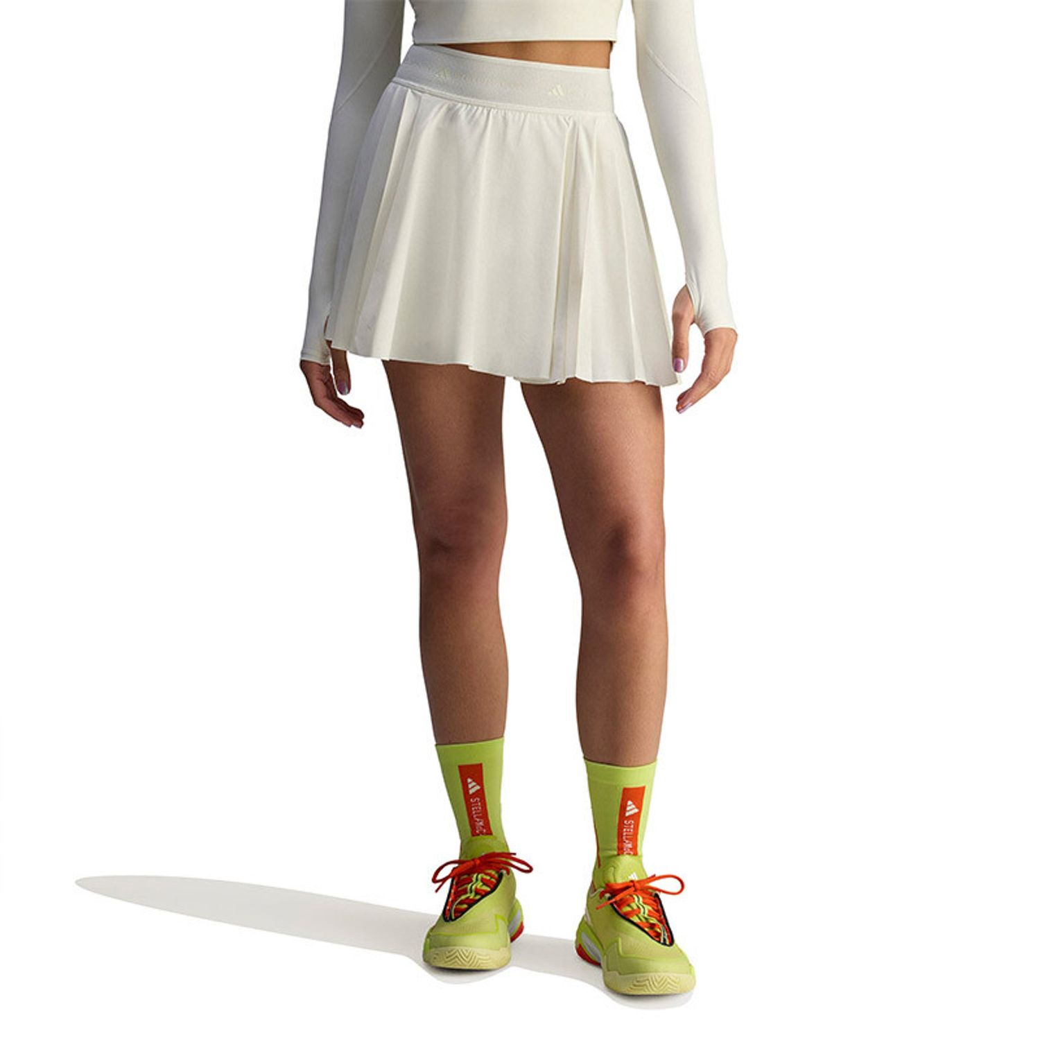 adidas aSMC Pleated Skort - Women&#39;s (Almond Milk)