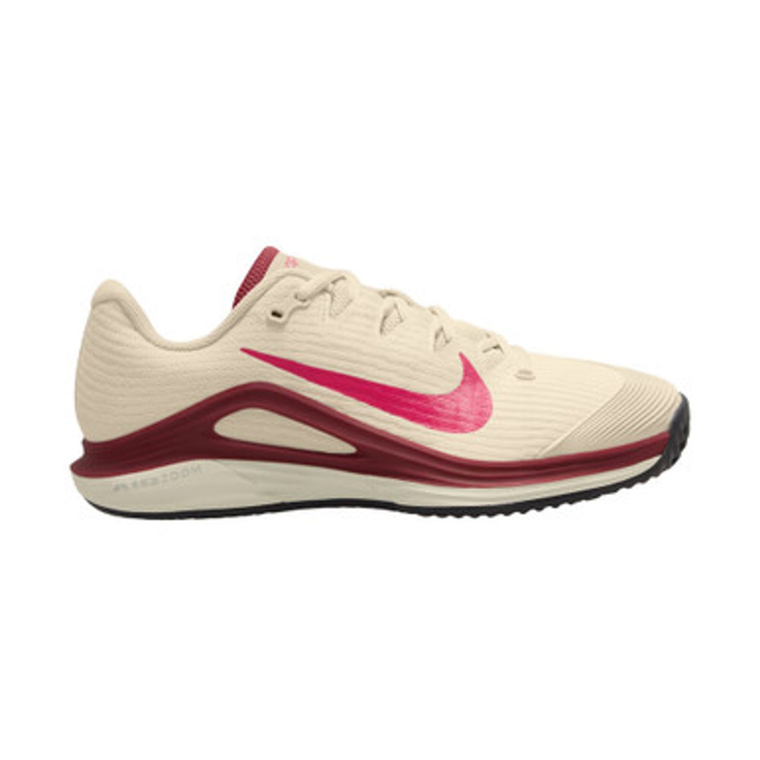 Nike Air Zoom Vapor 12 Clay - Women&#39;s (Pale Ivory/Rush Pink/Team Red)