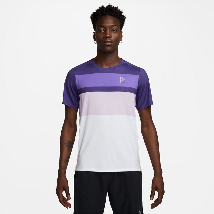 Nike Court Advantage Printed Top - Men&#39;s (Wild Grape)