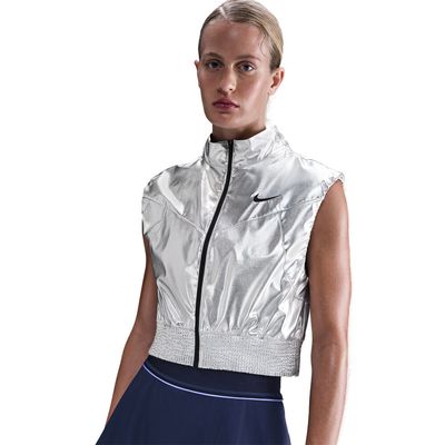 Nike Court Slam NY Vest - Women&#39;s (Metallic Silver/Black)