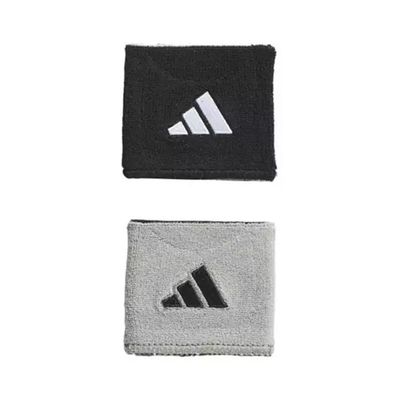 adidas Interval Small Reversible 2.0 Wristbands (Black/Grey)