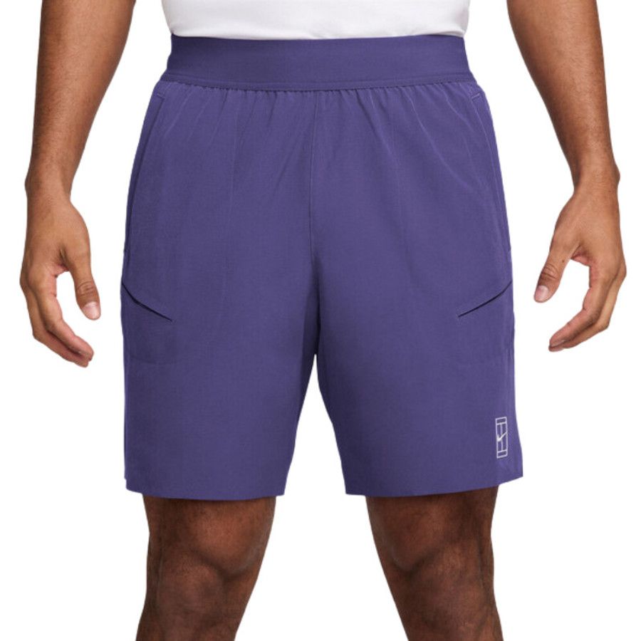 Nike Court Advantage 8" Short - Men's (Wild Grape)