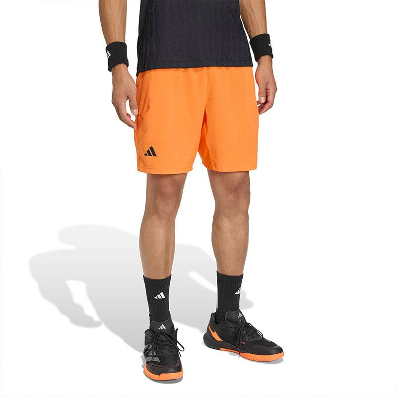 adidas Ergo 7" Short - Men's  (Pure Orange)