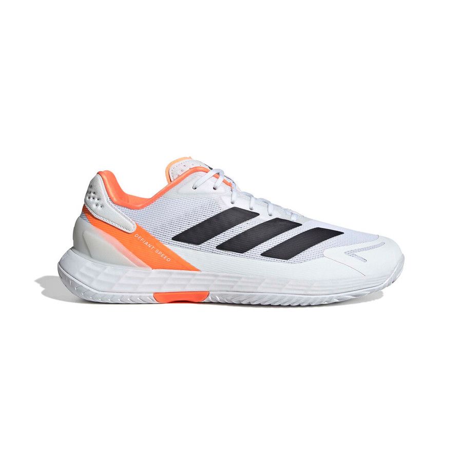 adidas Defiant Speed 2 - Men's (White/Lucid Orange )
