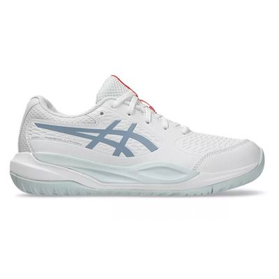 ASICS GEL Resolution X Kids' Shoe  (White/Grey Blue)