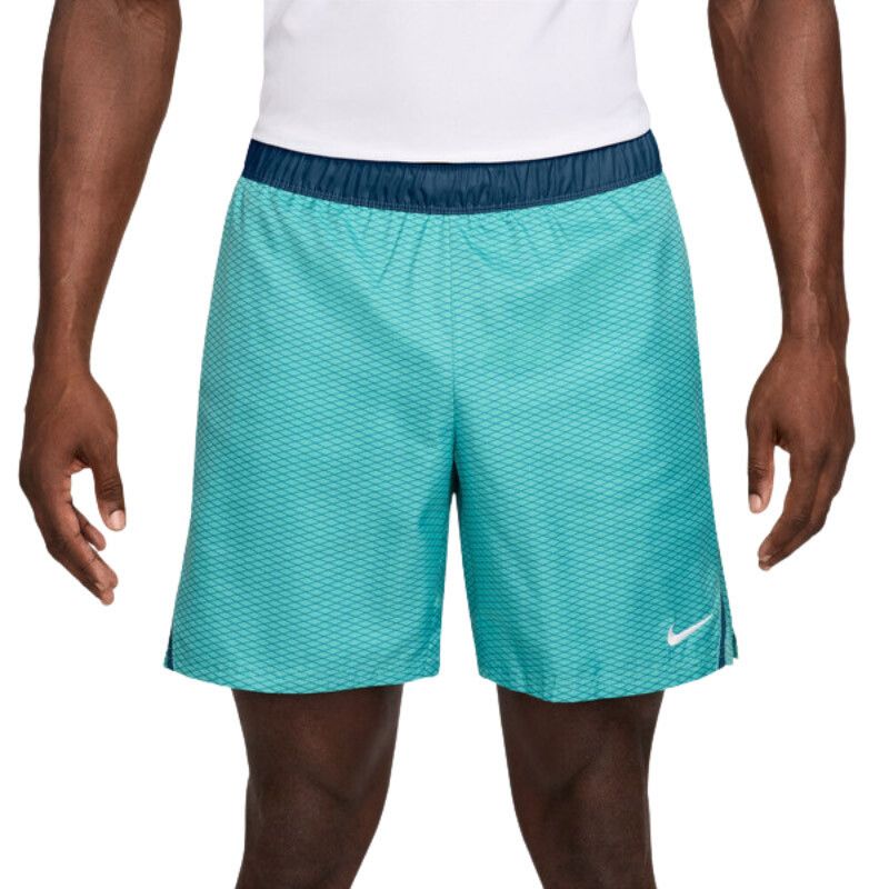 Nike Court Victory 7" Short AOP - Men's (Washed Teal/Blue Force)