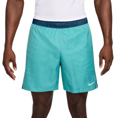 Nike Court Victory 7" Short AOP - Men's (Washed Teal/Blue Force)