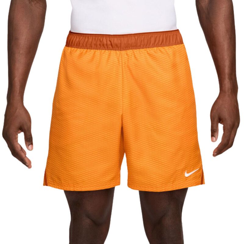 Nike Court Victory 7" Short AOP - Men's (Bright Ceramic/Campfire Orange)