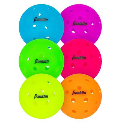 Franklin Neon X-40 Outdoor Pickleballs (6x) - Neon