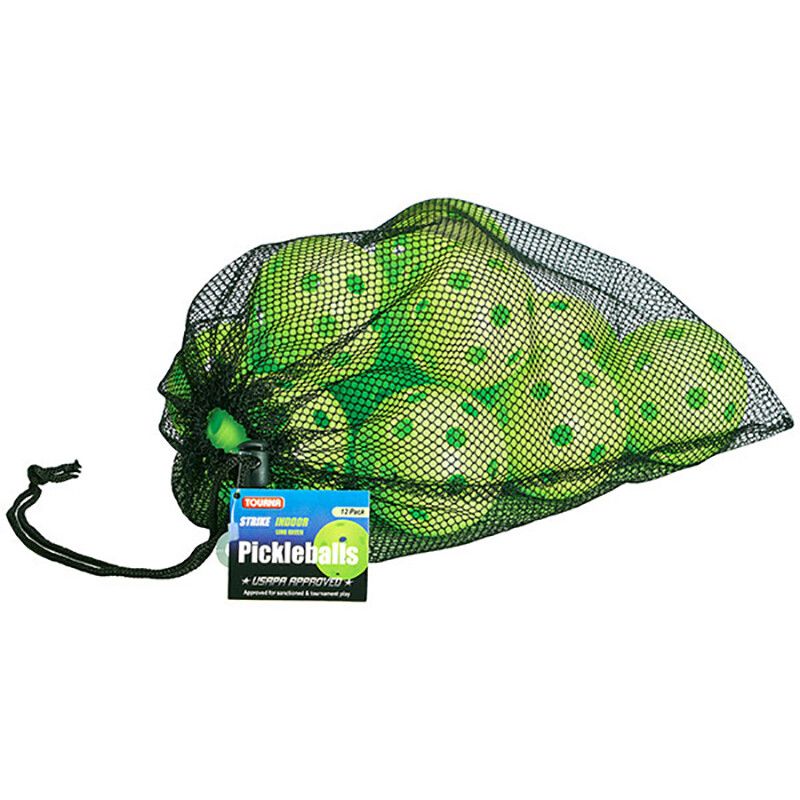 Tourna Strike Indoor Pickleballs (12x) - Lime