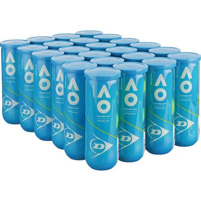 Dunlop Australian Open Extra Duty Tennis Balls (Case 24x)