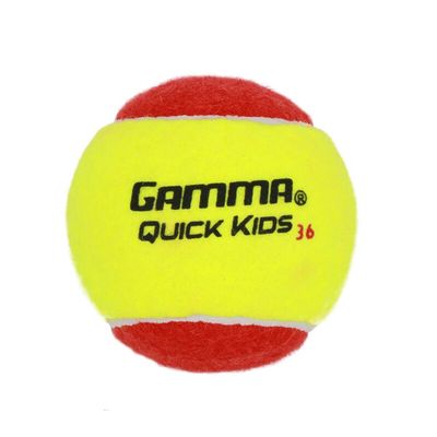 Gamma Quick Kids 36 Tennis Balls (Bag 12x) - Yellow