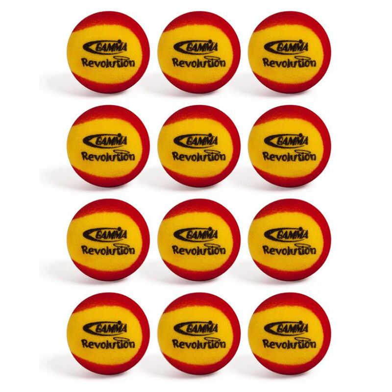 Gamma Revolution Foam Tennis Balls (Bag 12x) - Red