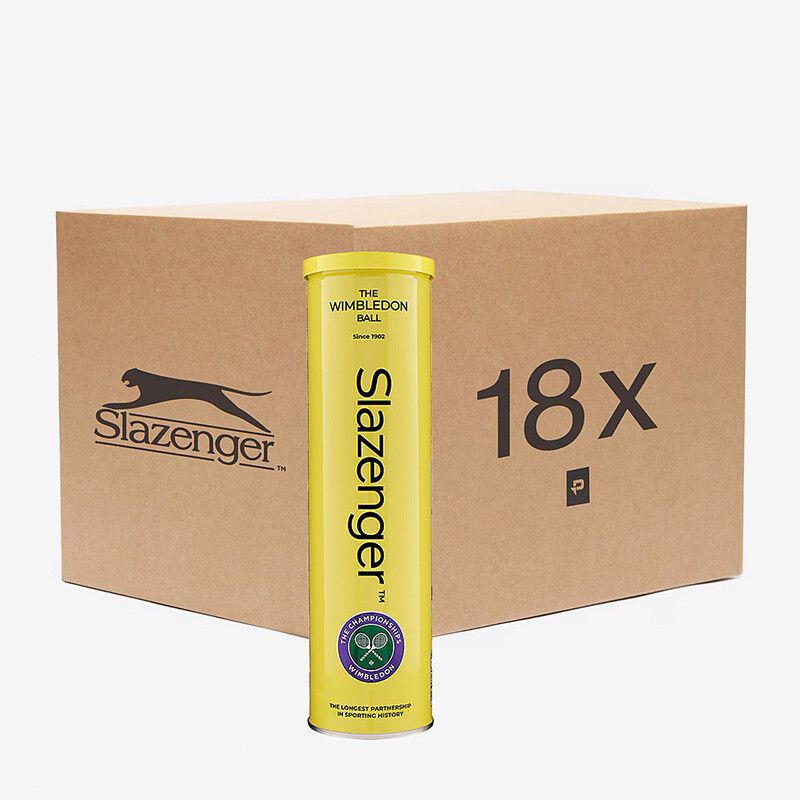 Slazenger Wimbledon Tennis Balls (Case 18x) - Yellow