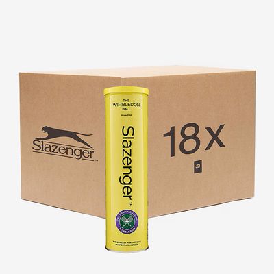 Slazenger Wimbledon Tennis Balls (Case 18x) - Yellow