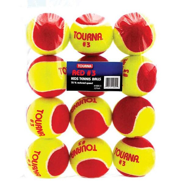 Tourna Stage 3 Red Tennis Balls (12x)