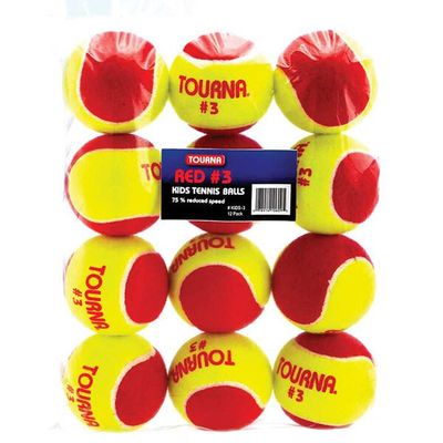 Tourna Stage 3 Red Tennis Balls (12x)