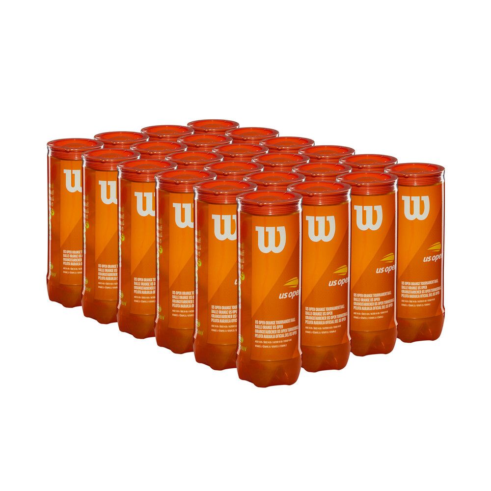 Wilson US Open Tournament Orange Tennis Balls (Case 24x)