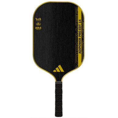 adidas Adipower Pro EDT 14 Pickleball Paddle - Black/Gold