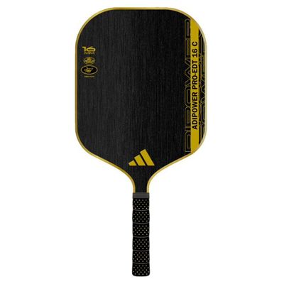 adidas Adipower Pro EDT 16 C 2025 Pickleball Paddle - Black/Gold