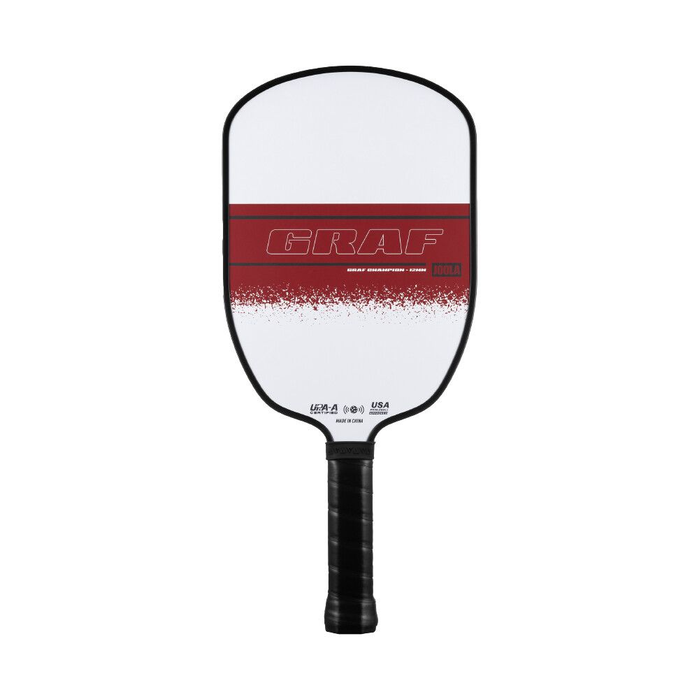 JOOLA Graf Champion 12mm Pickleball Paddle - White/Red