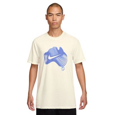 Nike Court Dri-FIT OZ Open Tee - Men's - Sail/Sapphire