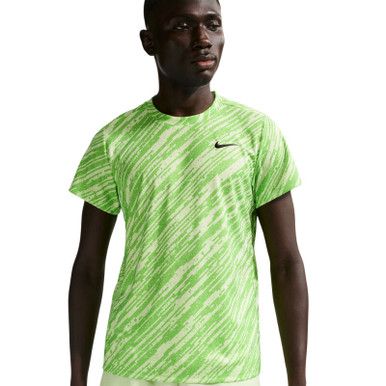 Nike Court Dri-FIT Victory Printed Top - Men's - Mean Green