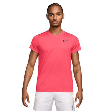 Nike Court Dri-FIT Victory Top - Men's* - Hot Lava
