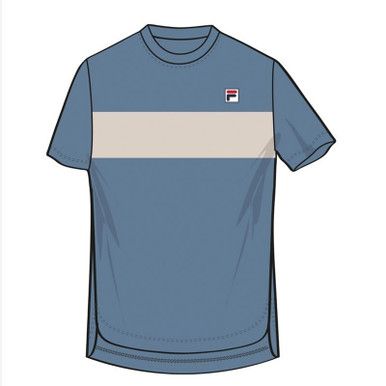FILA Essentials Short Sleeve Crew - Men's - Elemental Blue/Grey