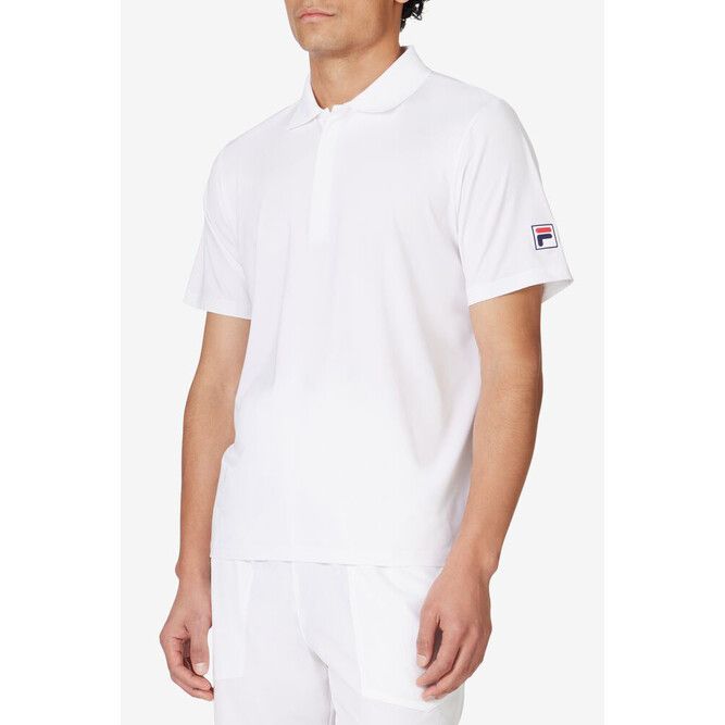 FILA Essentials Short Sleeve Polo - Men's - White