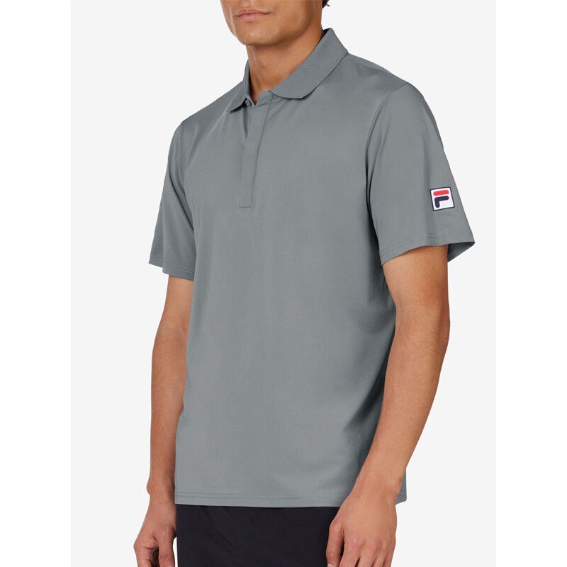 FILA Essentials Short Sleeve Polo - Men's - Grey