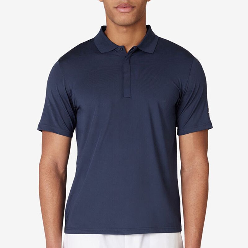 FILA Essentials Short Sleeve Polo - Men's - Navy