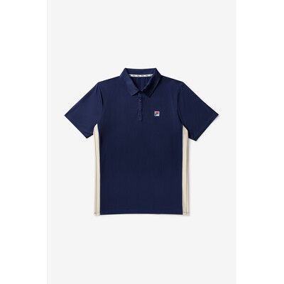 FILA Performance Iconic Settanta Polo - Men's - Navy/Angora