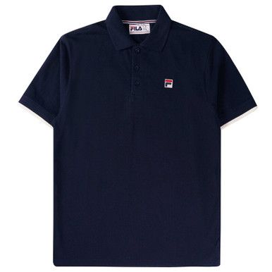 FILA Pique Polo - Men's - Navy