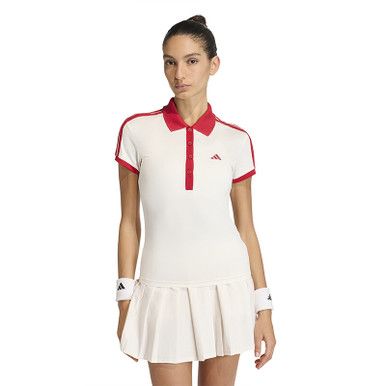 adidas Heritage Polo - Women's - Chalk White/Power Red