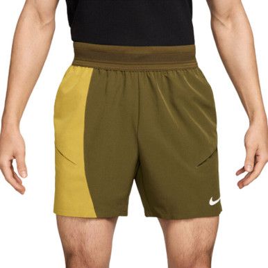 Nike Court Advantage Short MB - Men's V2 - Olive Flak/Saffron Quartz