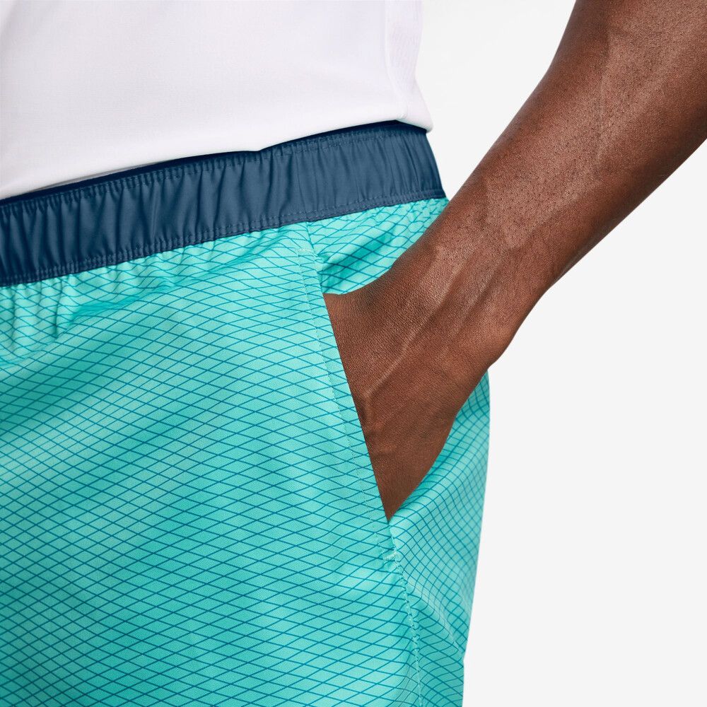 Nike Court Victory 7pulg. Short AOP - Men's | Holiday - Washed Teal/Blue Force